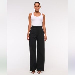 A&F Sloane Tailored Wide Leg Pant NWOT 25S size 0